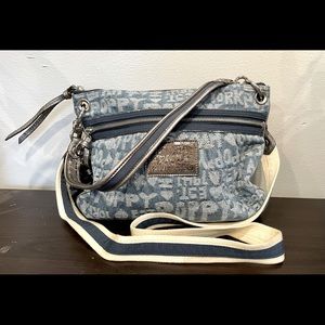 Coach Poppy Blue Denim Handbag Shoulder/Crossbody